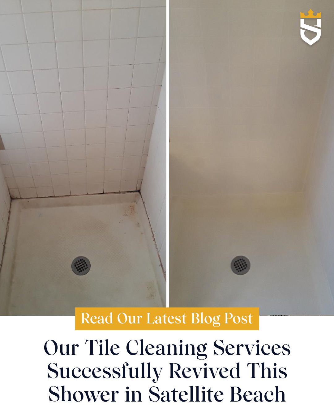 Our Tile Cleaning Services Successfully Revived This Shower in Satellite Beach